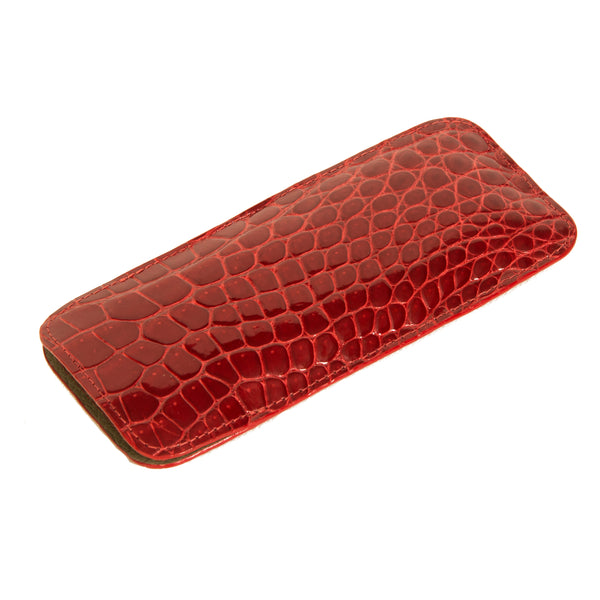 Glasses pouch half croc