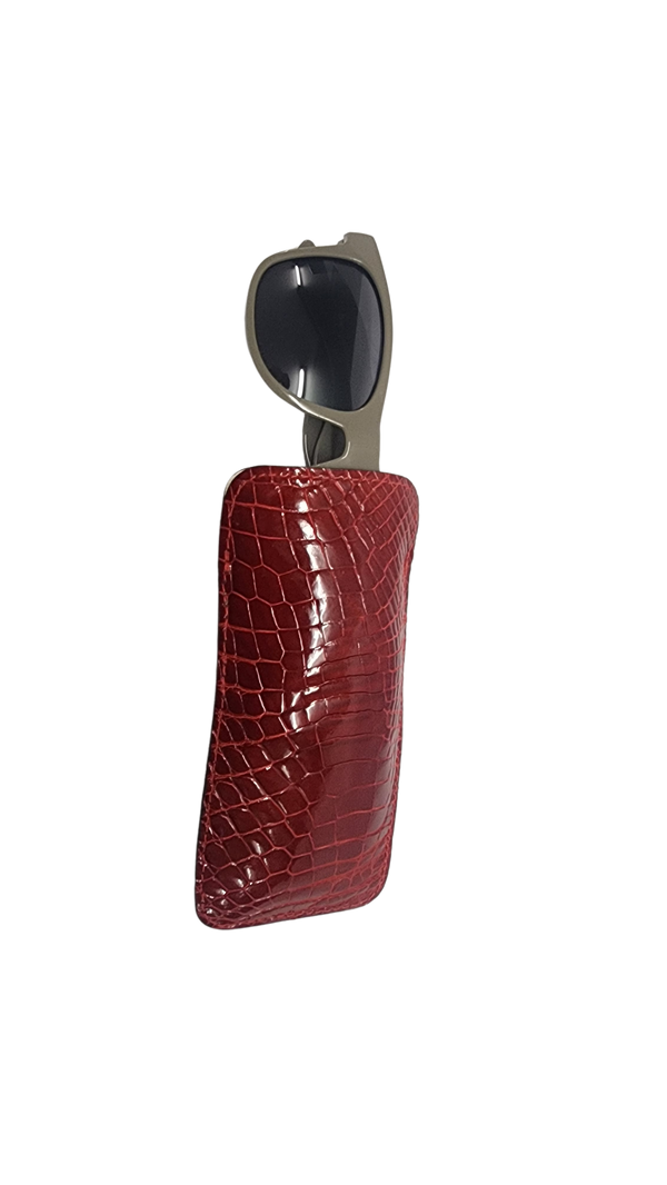 Glasses pouch half croc