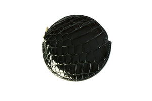 Round Coin Purse - Half Croc