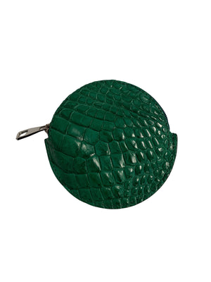 Round Coin Purse - Half Croc