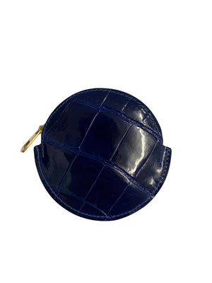 Round Coin Purse - Half Croc