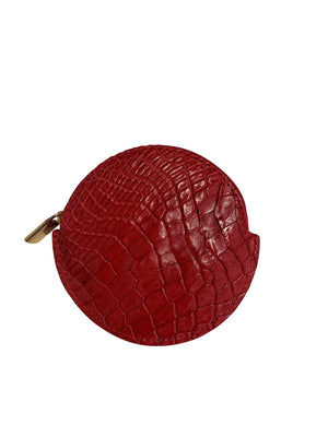 Full Crocodile Round Coin Purse