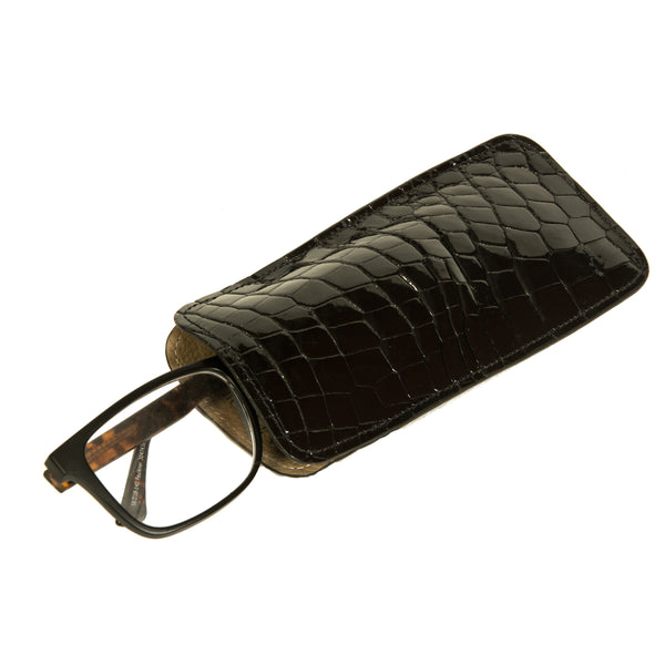 Glasses pouch half croc