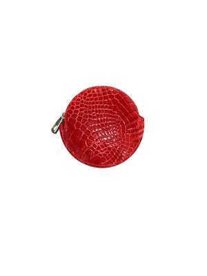Round Coin Purse - Half Croc